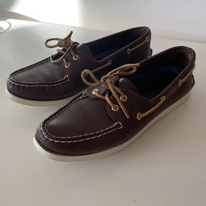 Sperry Dark Brown Genuine Leather Women’s Size 8.5